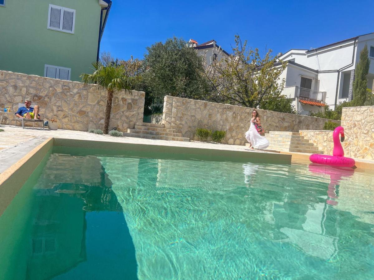 Apartment Baska Mit Poolarea - Krk, Kroatien Dış mekan fotoğraf