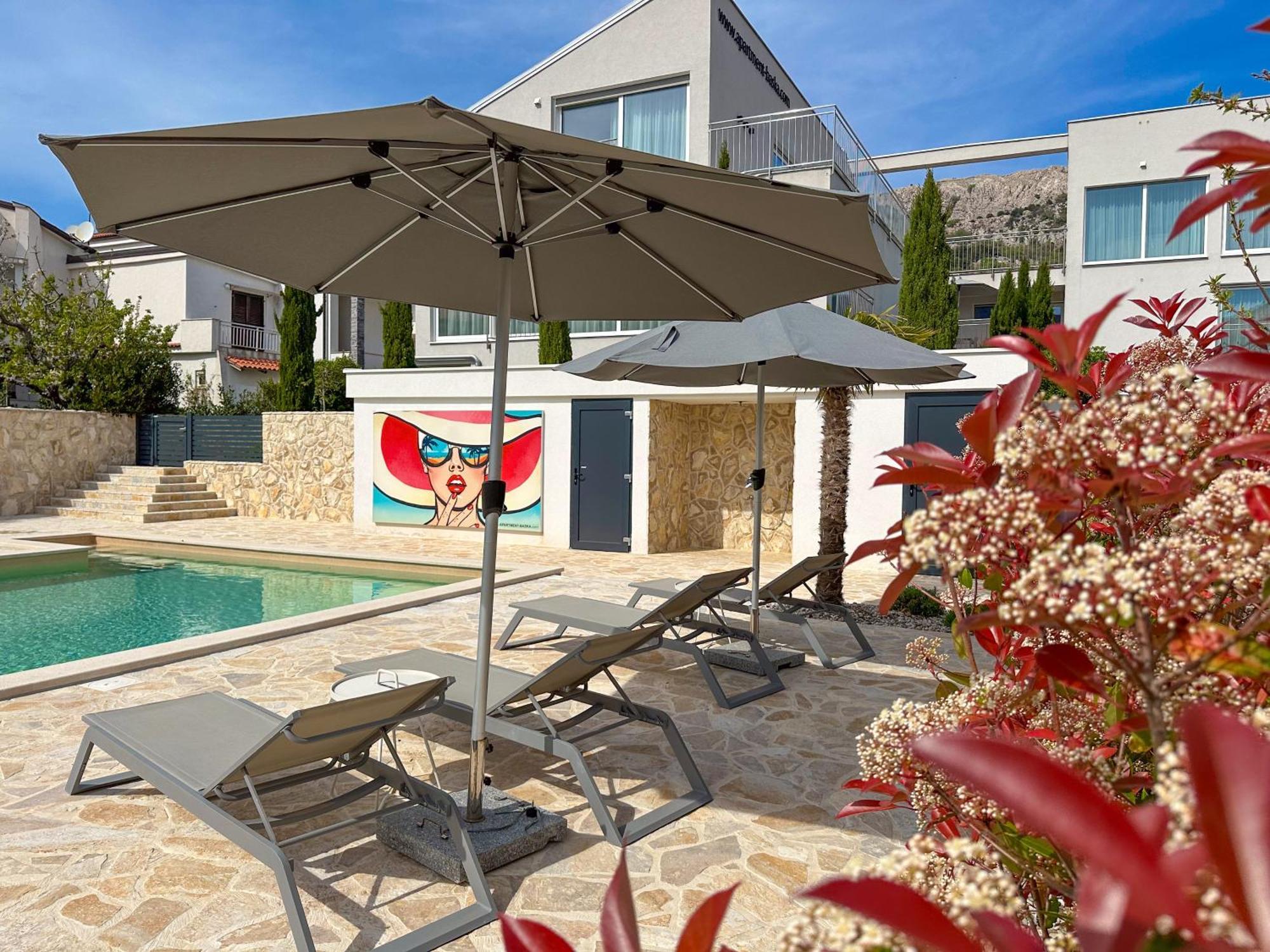 Apartment Baska Mit Poolarea - Krk, Kroatien Dış mekan fotoğraf