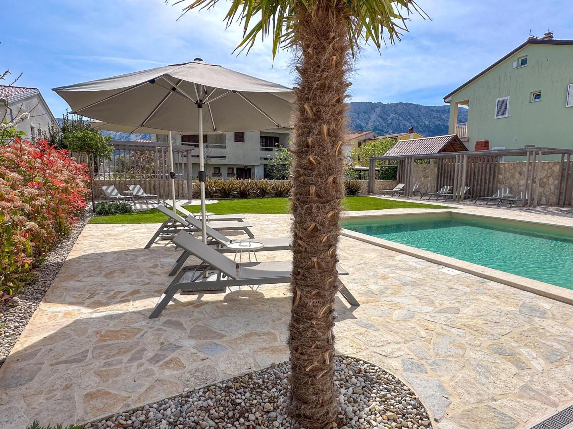 Apartment Baska Mit Poolarea - Krk, Kroatien Dış mekan fotoğraf