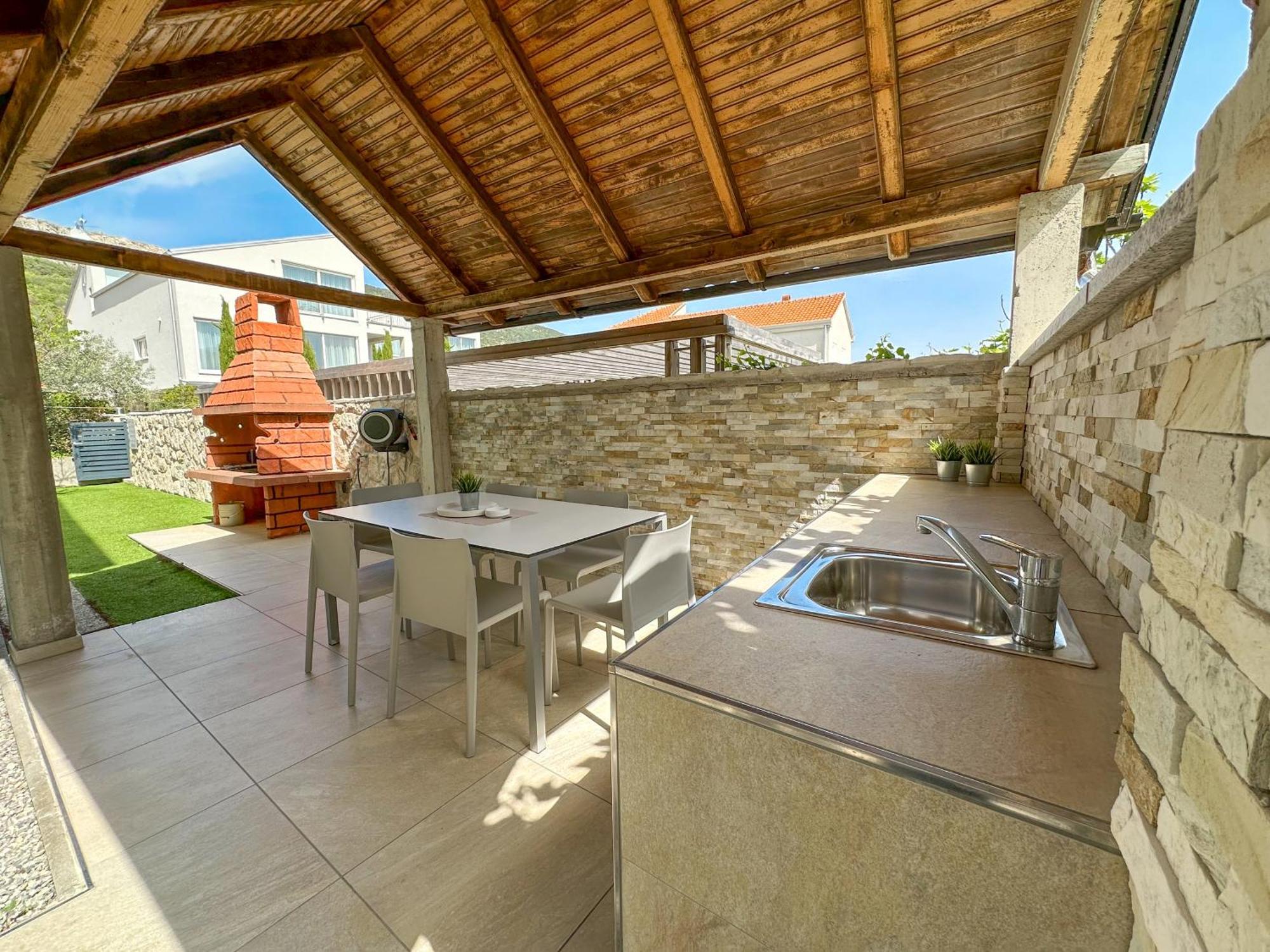 Apartment Baska Mit Poolarea - Krk, Kroatien Dış mekan fotoğraf