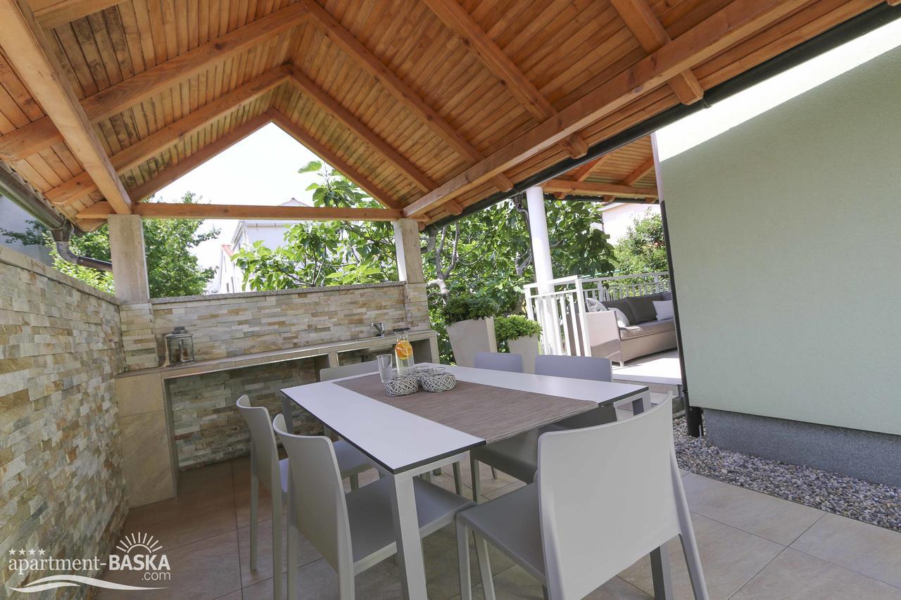 Apartment Baska Mit Poolarea - Krk, Kroatien Dış mekan fotoğraf